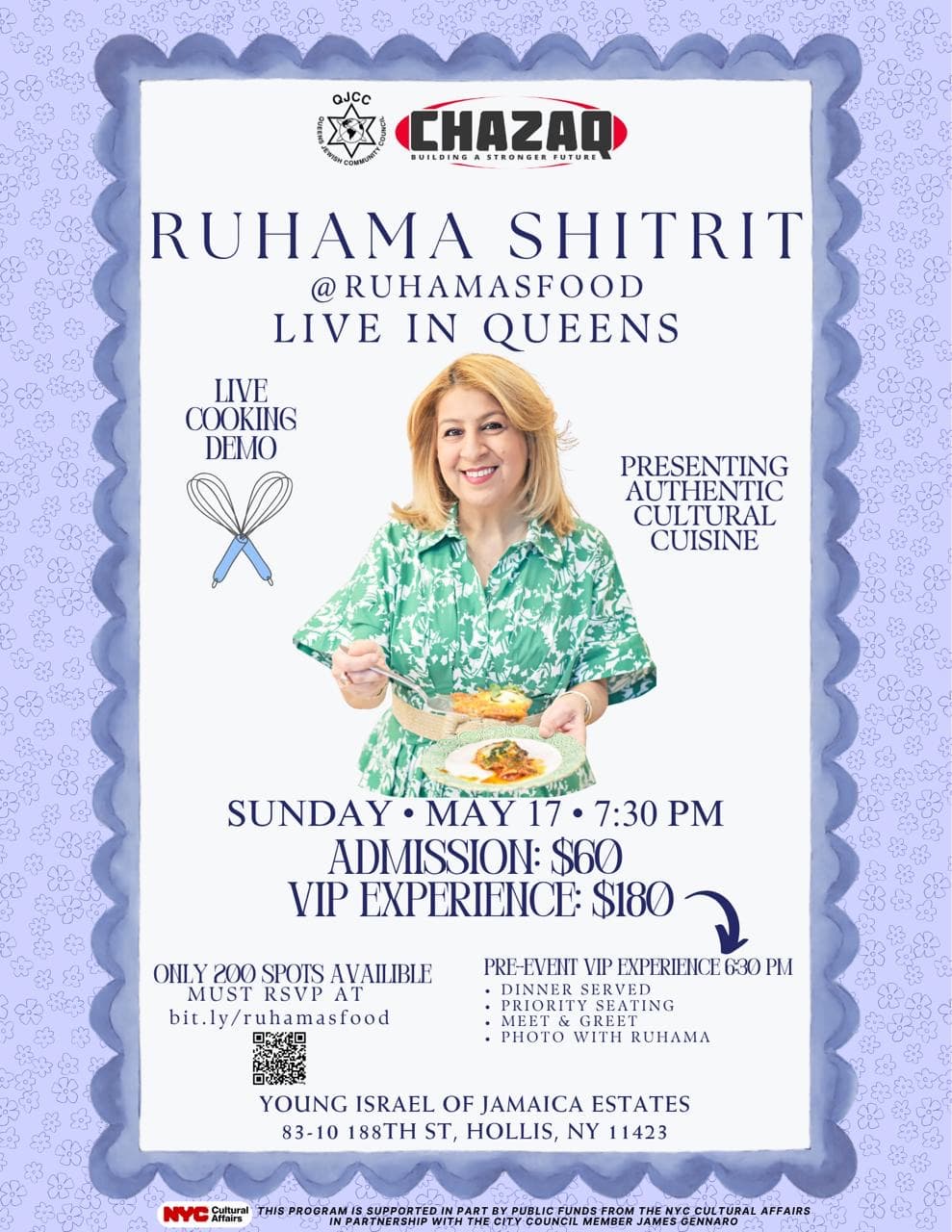 Ruhama's Food flyer