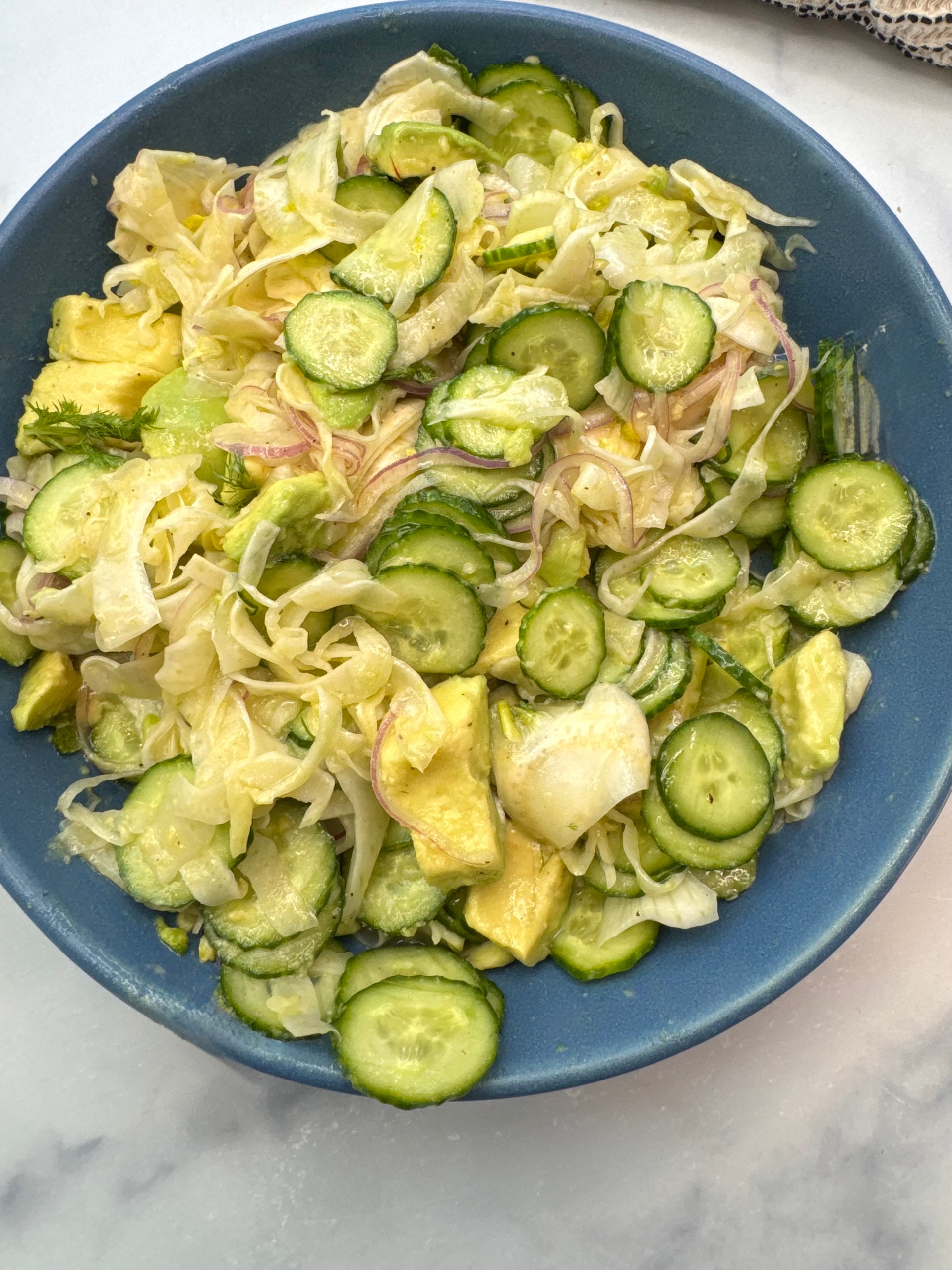 Cucumber and Avocado Salad